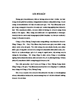 Báo cáo Tình hình hoạt động kinh doanh của Công ty Giầy Thăng Long