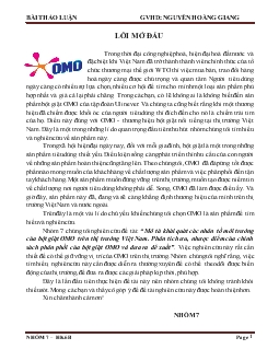 Tiểu luận Mô tả khái quát các nhân tố môi trường của bột giặt OMO trên thị trường Việt Nam. Phân tích ưu, nhược điểm của chính sách phân phối của bột giặt OMO và đưa ra đề xuất