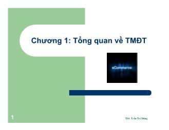 Bài giảng Thương mại điện tử căn bản