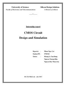 Báo cáo CMOS Circuit Design and Simulation