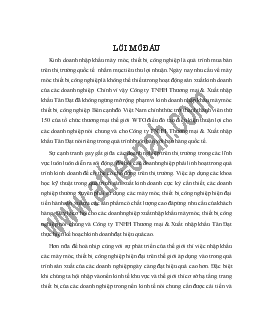 Chuyên đề Một số giải pháp nâng cao hiệu quả kinh doanh nhập khẩu máy móc, thiết bị công nghiệp của công ty TNHH Thương Mại và Xuất Nhập Khẩu Tân Đạt