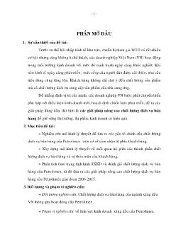 Luận văn Các giải pháp nâng cao chất lượng dịch vụ bán hàng của Petrolimex