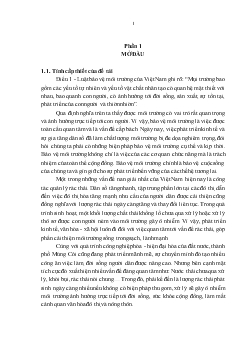 Đề tài Thực trạng công tác thu gom, quản lý rác thải sinh hoạt tại thành phố Móng Cái - Tỉnh Quảng Ninh