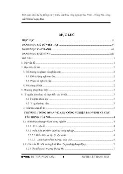 Đồ án Tính toán thiết kế hệ thống xử lý nước thải khu công nghiệp Bảo Vinh – Đồng Nai, công suất 5000m3 /ngày.đêm