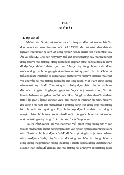 Khóa luận Nghiên cứu ảnh hưởng của hoạt động khai thác than của mỏ than Phấn Mễ đến môi trường nước thị trấn Giang Tiên, Phú Lương, Thái Nguyên