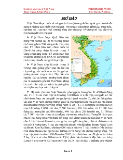 Đề tài Đa dạng sinh học ở Việt Nam - Thực trạng và giải pháp