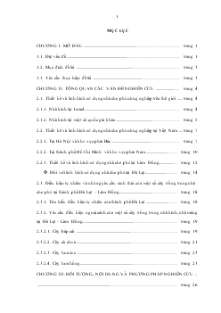 Đề tài Khảo sát một số mô hình nhà kính, nhà màng tại thành phố Đà Lạt - Tỉnh Lâm Đồng