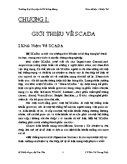 Luận văn Thiết kế hệ scada ứng dụng điều khiển động cơ Servo Yaskawa
