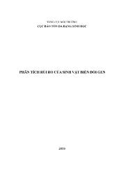 Phân tích rủi ro của sinh vật biến đổi gen