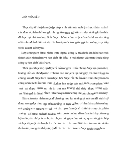 Báo cáo Thực tập tại công ty trách nhiệm hữu hạn một thành viên phân đạm và hóa chất Hà Bắc