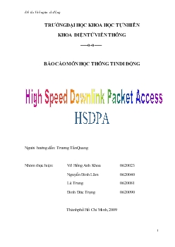 Đề tài High Speed Downlink Packet Access - HSDPA