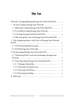 Đề tài Tìm hiểu về công nghệ mạng Storage Area Network