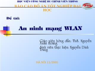 Đồ án An ninh mạng WLAN