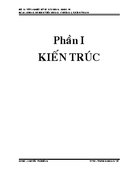 Đồ án Chung cư Đinh Tiên Hoàng phường 3 quận Bình Thạnh, thành phố Hồ Chí Minh
