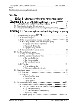 Đồ án Công nghệ truyền dẫn SDH