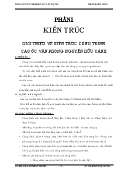 Đồ án Công trình cao ốc văn phòng Nguyễn Hữu Cảnh