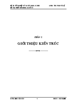 Đồ án Công trình Chung Cư Số 51 - Đường Phạm Hùng - Quận 5 - Thành phố Hồ Chí Minh