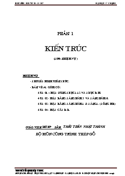 Đồ án Công trình Trung tâm thương mại - Khách sạn - Văn phòng - Căn hộ cao cấp - Bãi đậu xe ngầm Vincom