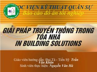 Đồ án Giải pháp truyền thông trong tòa nhà In Building Solutions