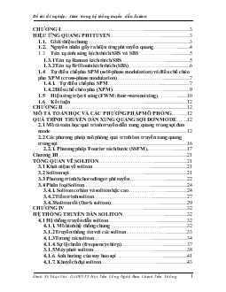 Đồ án Jitter trong hệ thống truyền dẫn soliton