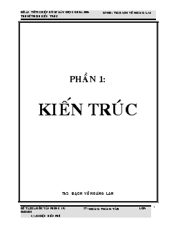 Đồ án Thiết kế cao ốc văn phòng 194 144/22 Điện Biên Phủ
