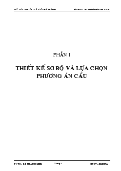 Đồ án Thiết kế cầu Bà Nành