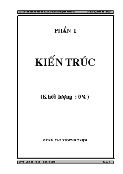 Đồ án Thiết kế chung cư cao cấp khu đô thị Phú Mỹ Hưng