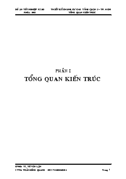 Đồ án Thiết kế chung cư cao tầng quận 5, thành phố Hồ Chí Minh