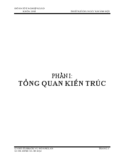 Đồ án Thiết kế chung cư Khánh Hội