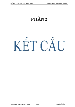 Đồ án Thiết kế Chung cư Nam Phú