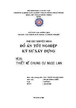 Đồ án Thiết kế chung cư Ngọc Lan