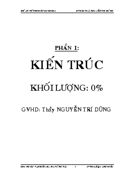 Đồ án Thiết kế Chung cư Vạn Kiếp