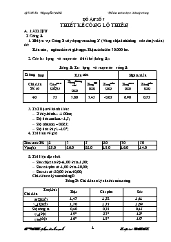Đồ án Thiết kế cống lộ thiên phục vụ tiêu nước, ngăn triều và giữ ngọt