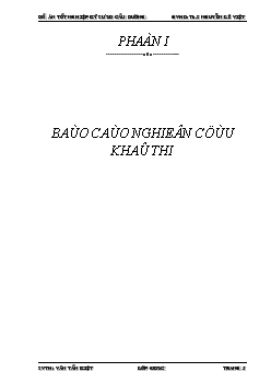 Đồ án Thiết kế đường qua hai điểm V – K