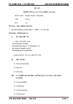 Đồ án Thiết kế ga và tàu điện ngầm: Nhổn – Ga Hà Nội