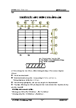 Đồ án Thiết kế sàn sườn có bản dầm