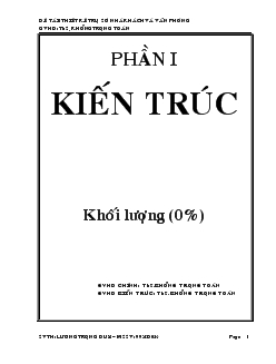 Đồ án Thiết kế trụ sở nhà khách và văn phòng