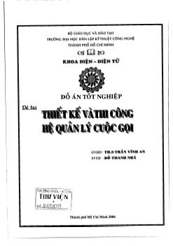 Đồ án Thiết kế và thi công hệ quản lý cuộc gọi