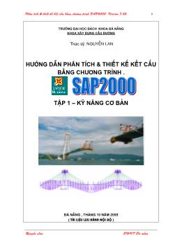 Ebook Hướng dẫn phân tích và thiết kế kết cấu bằng chương trình SAP2000