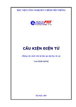 Giáo trình Cấu kiện điện tử