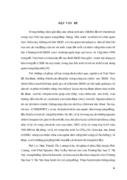 Khóa luận Nghiên cứu về kiến thức chăm sóc sức khỏe sinh sản tại 3 xã Phủ Lý, Hợp Thành, Ôn Lương, huyện Phú Lương, tỉnh Thái Nguyên, năm 2003