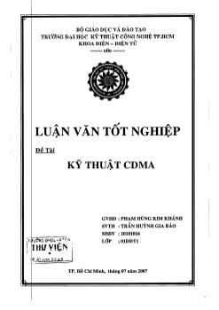 Luận văn Kỹ thuật CDMA