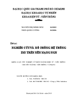 Luận văn Nghiên cứu và mô phỏng hệ thống IMS trên nền mạng NGN