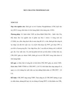 Men Creatine Phosphokinase