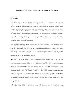 NT- Probnp (N - terminal B - type natriuretic peptide)