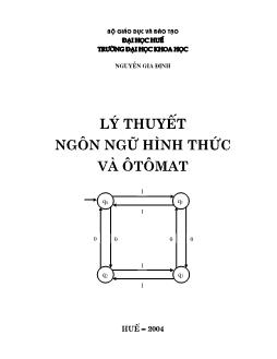 Giáo trình Lý thuyết ngôn ngữ hình thức và ôtômat