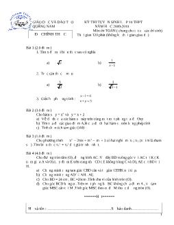 Tổng hợp đề thi vào lớp 10 THPT