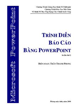 Ebook Trình diễn báo cáo bằng powerpoint