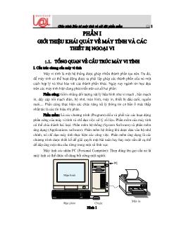 Giáo trình Bảo trì máy tính và cài đặt phần mềm