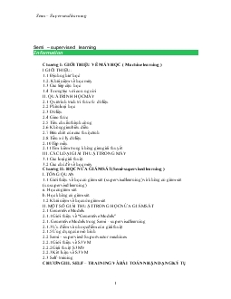 Đề tài Semi – Superviesd learning